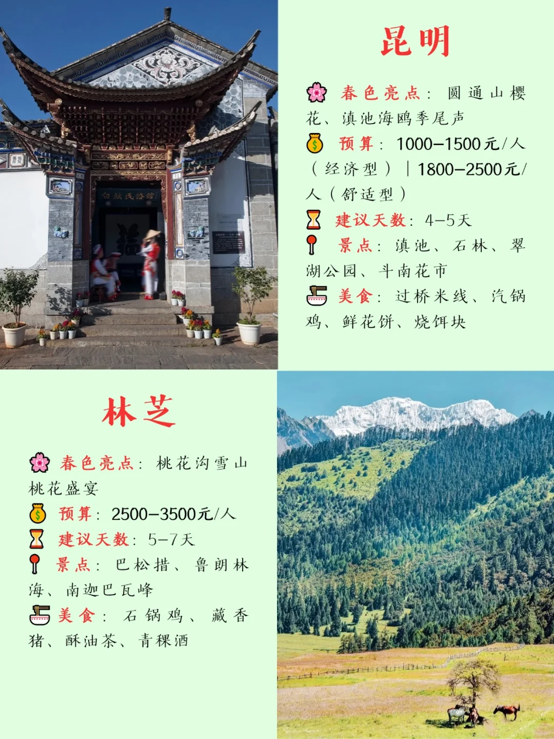 我总结了16个春天💐必去的城市（含预算）