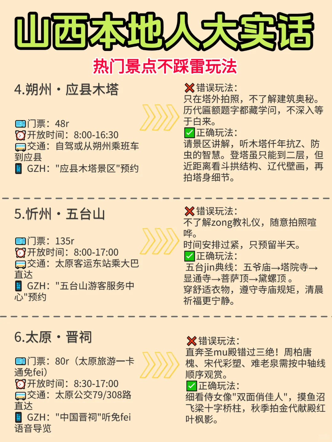 本地人掏心窝：山西景点这样玩才对