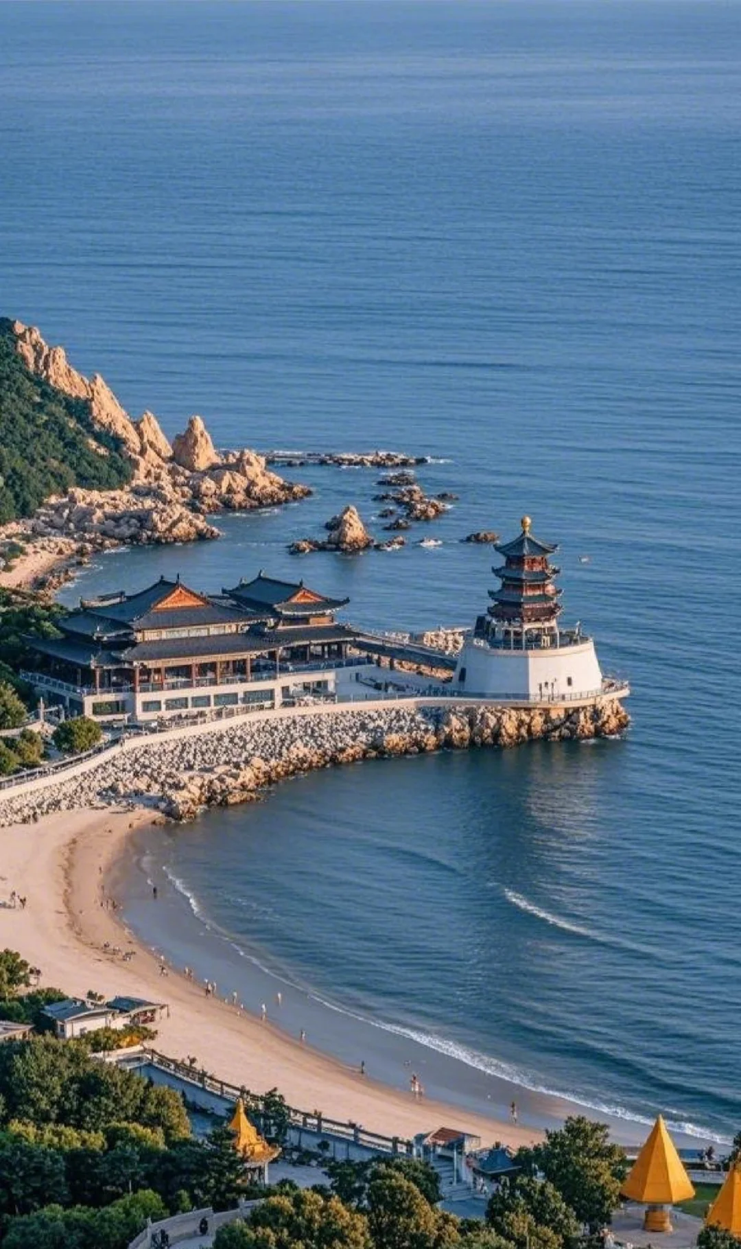 威海的天是蓝的，风是甜的