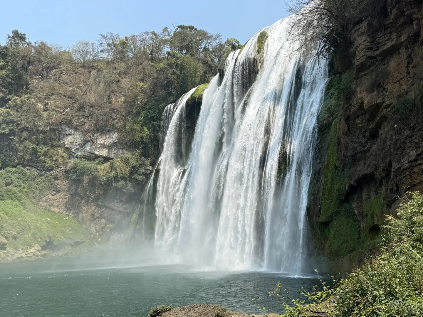 2025年3月24日的黄果树瀑布，游览时间5小时