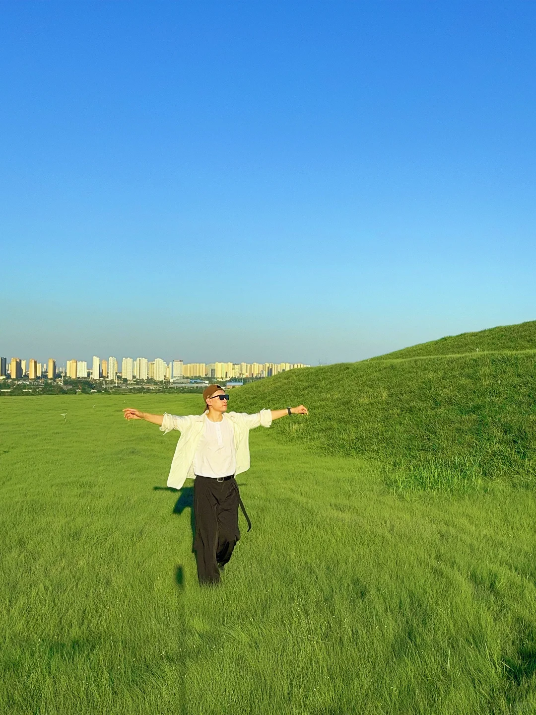 赵王城遗址公园|这片草坪太出片啦!敲治愈✅