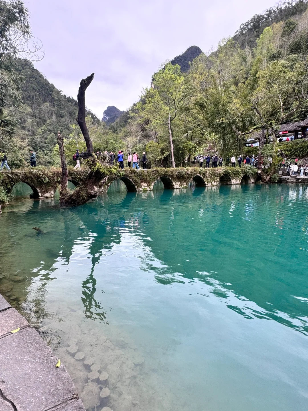 阴天的小七孔避雷