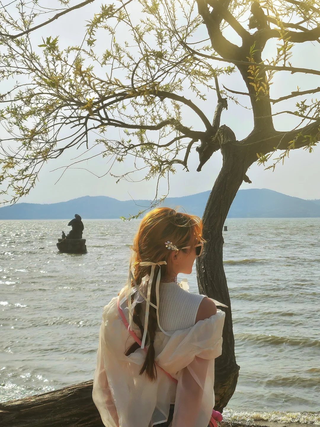 J人一个人无锡旅游，不同路人拍的照片