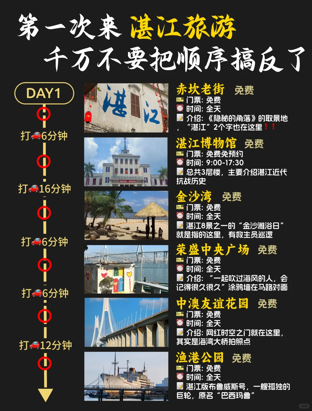 听劝，湛江会惩罚每一个不做攻略的人❗