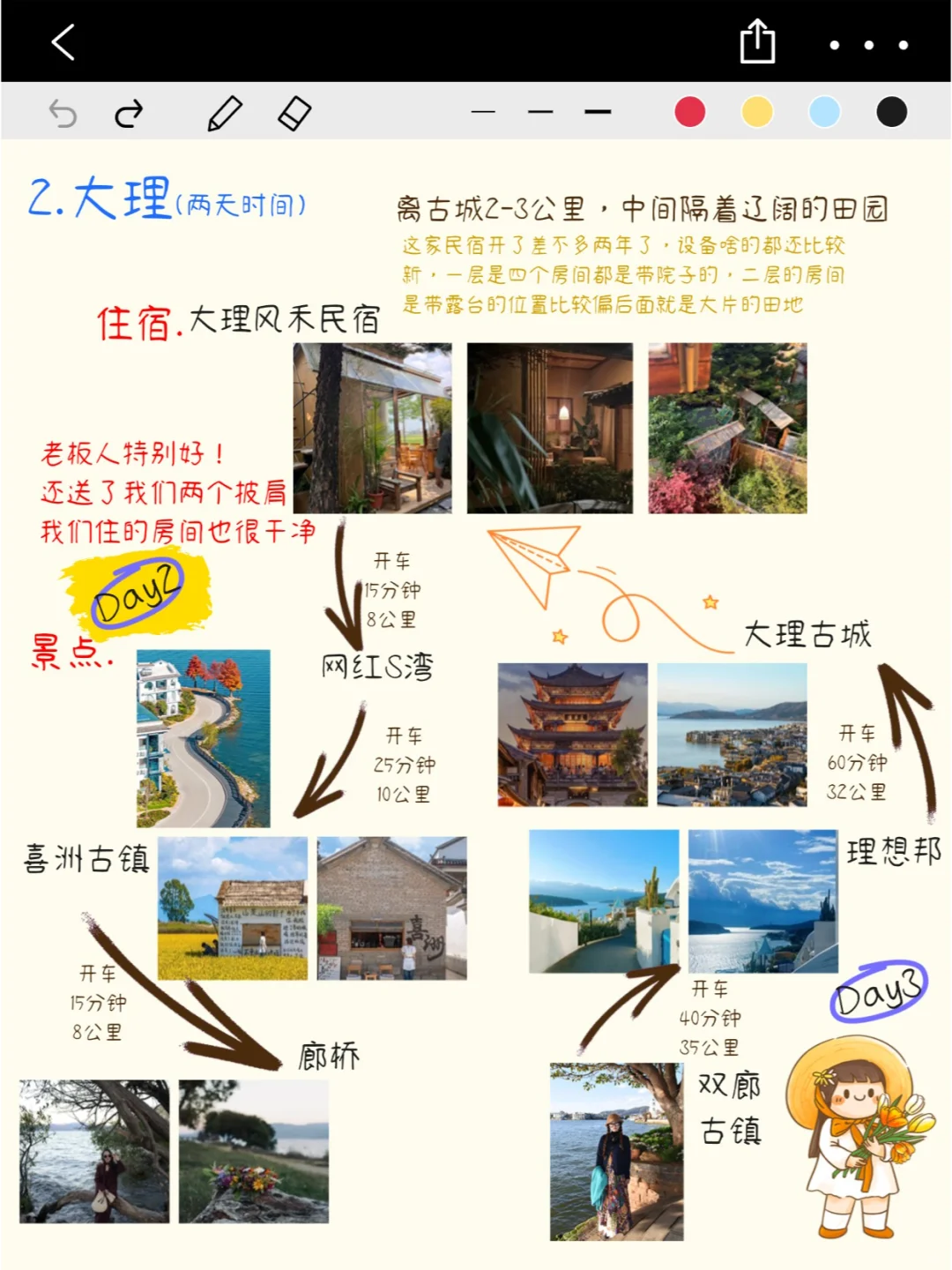 云南已回！p人整理的超详细云南五日游攻略