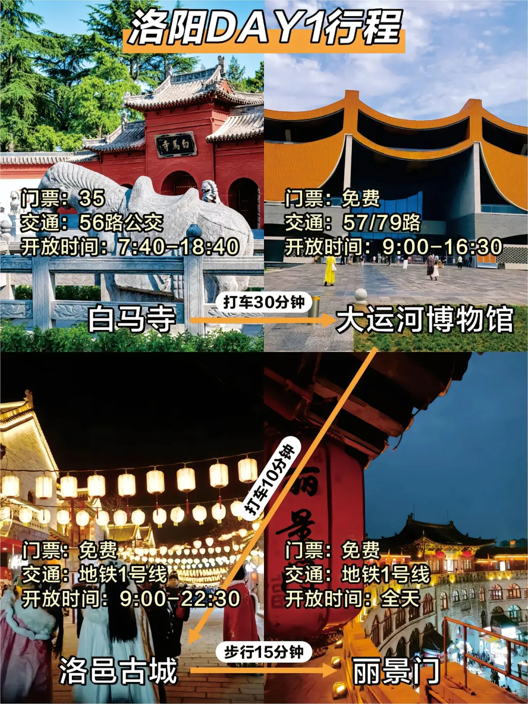 熬了个大夜😳洛阳游玩攻略备好啦