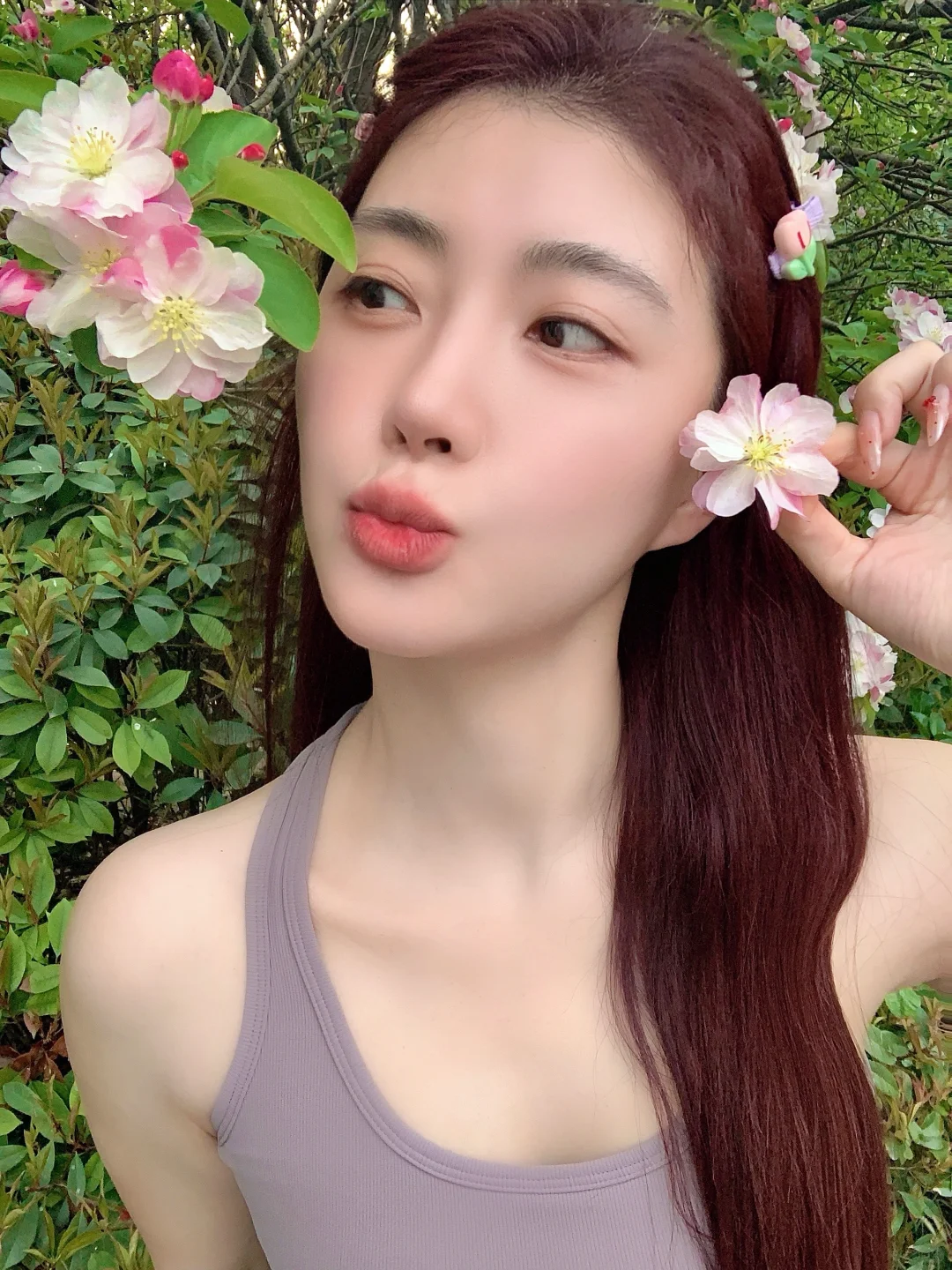 🌸交换春天|瑜伽服和樱花也太配了吧！