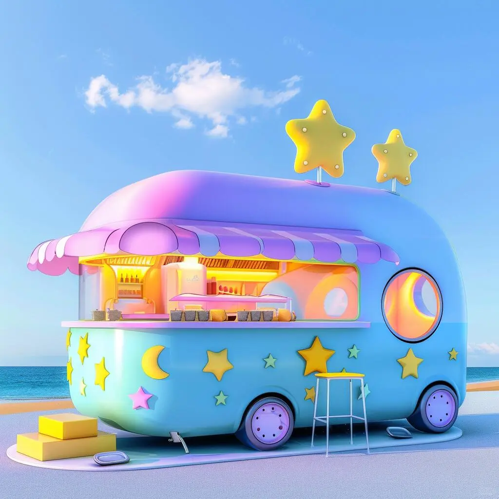 ✨家人们谁懂啊！超梦幻的网红餐车来啦～