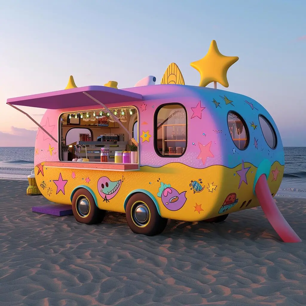 ✨家人们谁懂啊！超梦幻的网红餐车来啦～