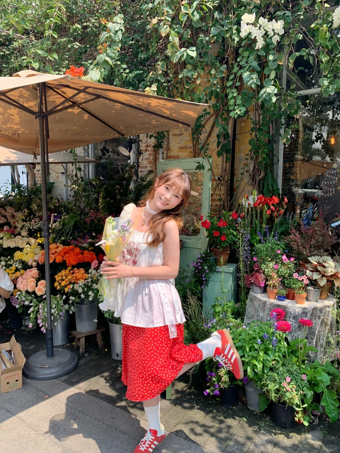 🐈.𓈒𓂂𓈒𓍼💐广州有小猫的花院太浪漫啦！