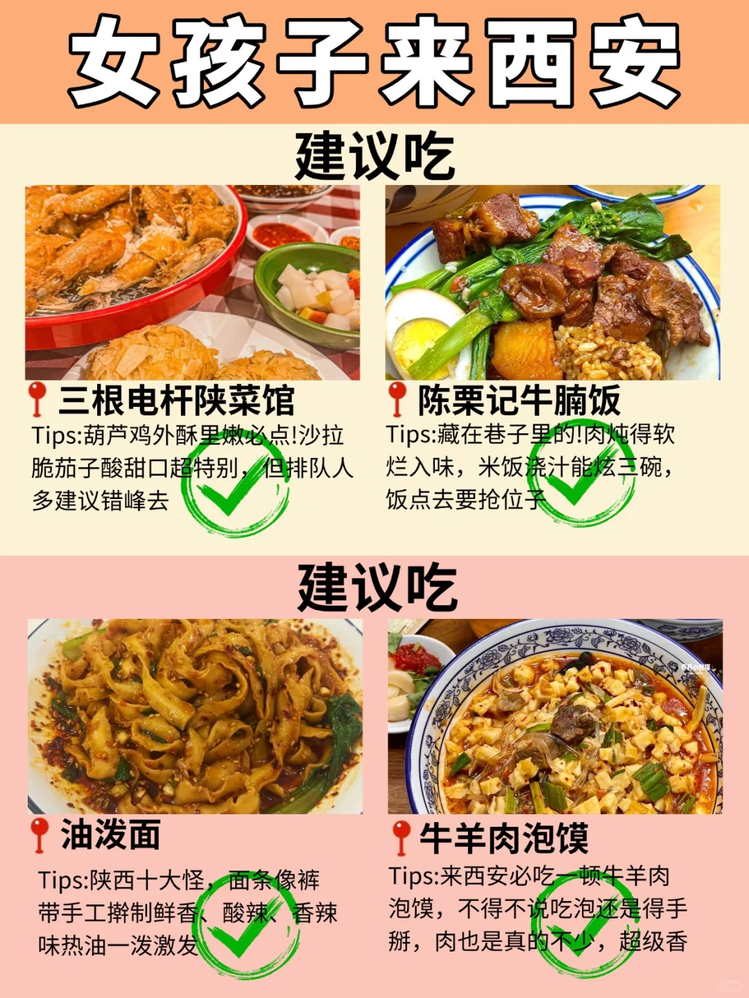 第一次去西安旅游🔥熬夜整理!放心👀!