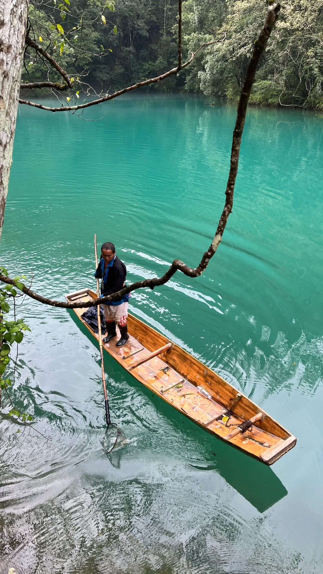 大暴雨后的小七孔 阴天实拍无滤镜 实况的美