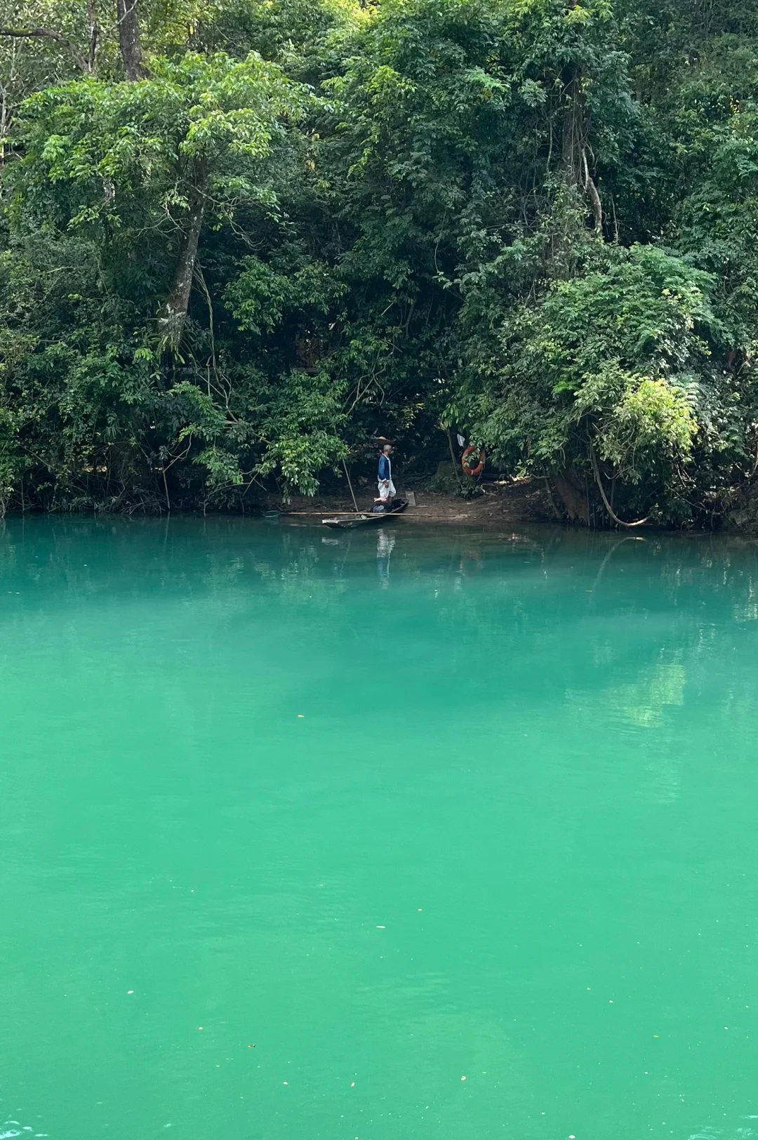 大暴雨后的小七孔 阴天实拍无滤镜 实况的美