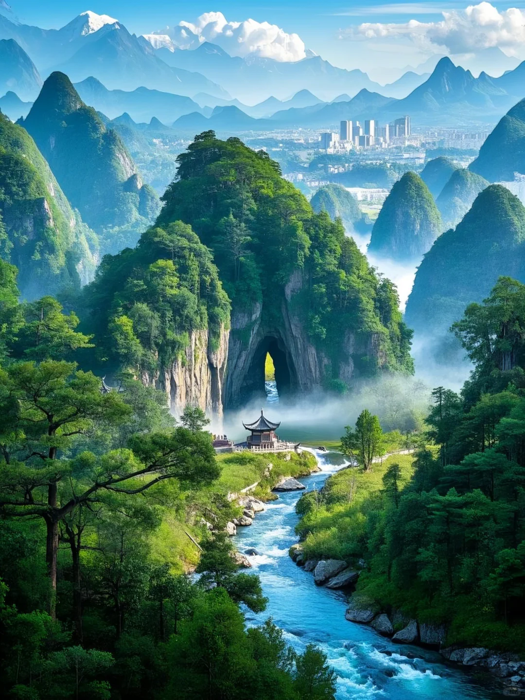 人间绝美，如入仙境。