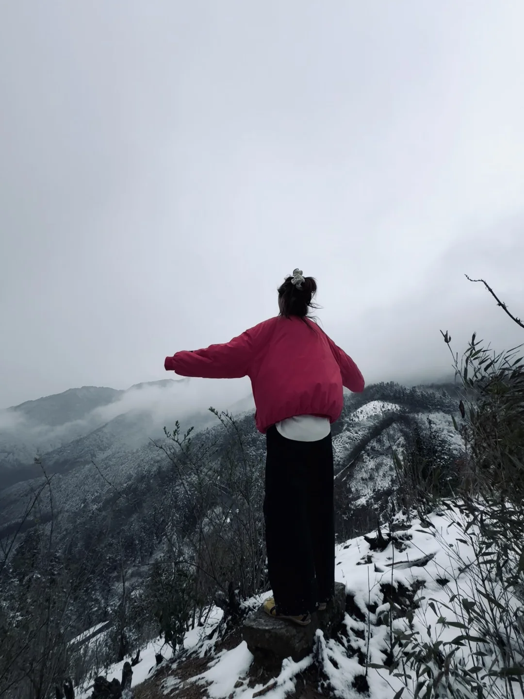 🏔️瑶里下雪啦❄️(๑･ω･)