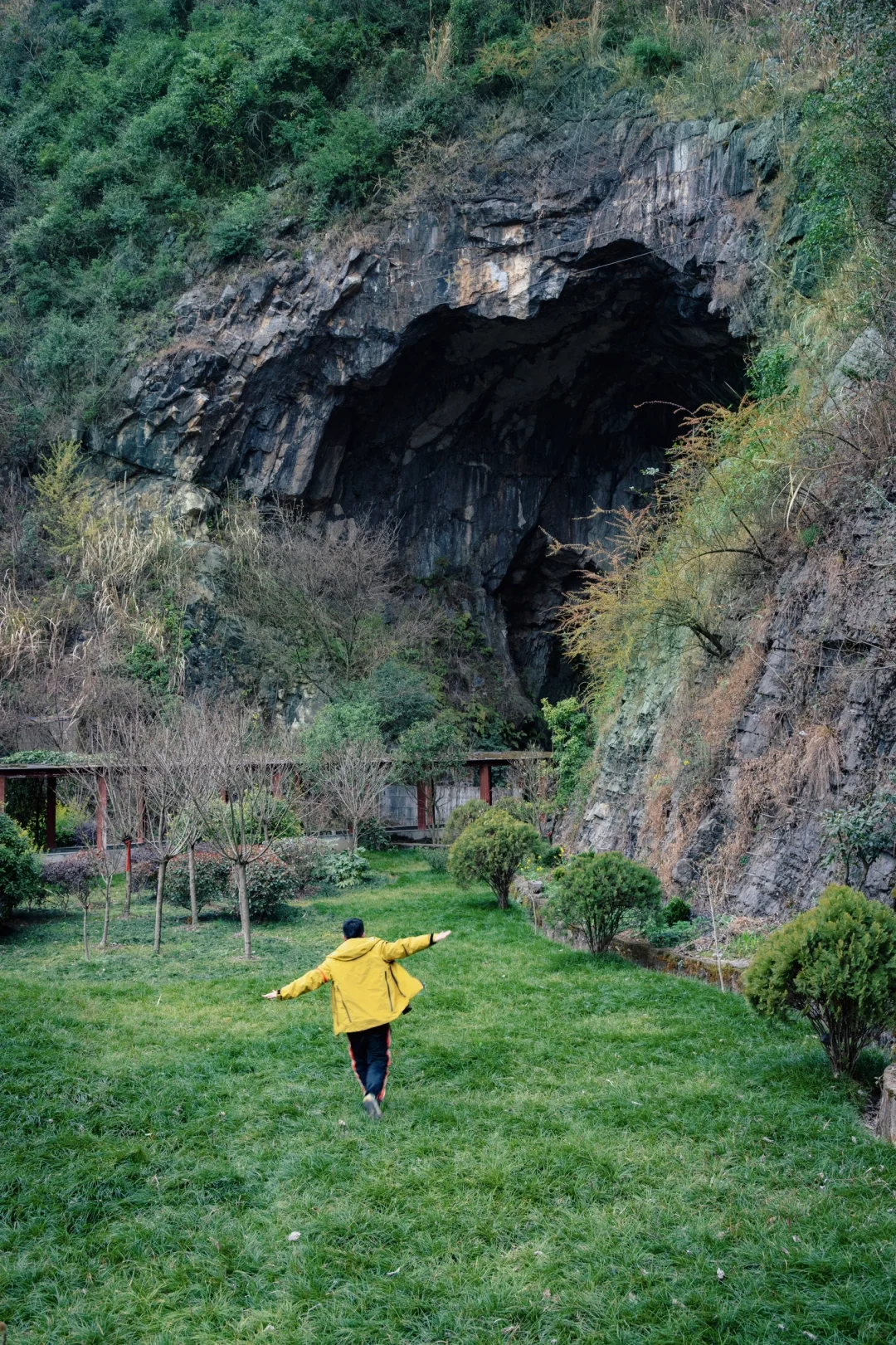 四川春日徒步天花板!爬悬崖天梯赏辛夷花海