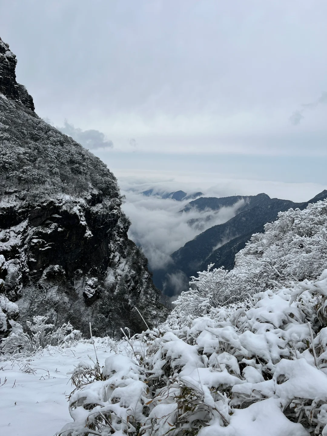 贵州梵净山，运气爆表的雪景高山