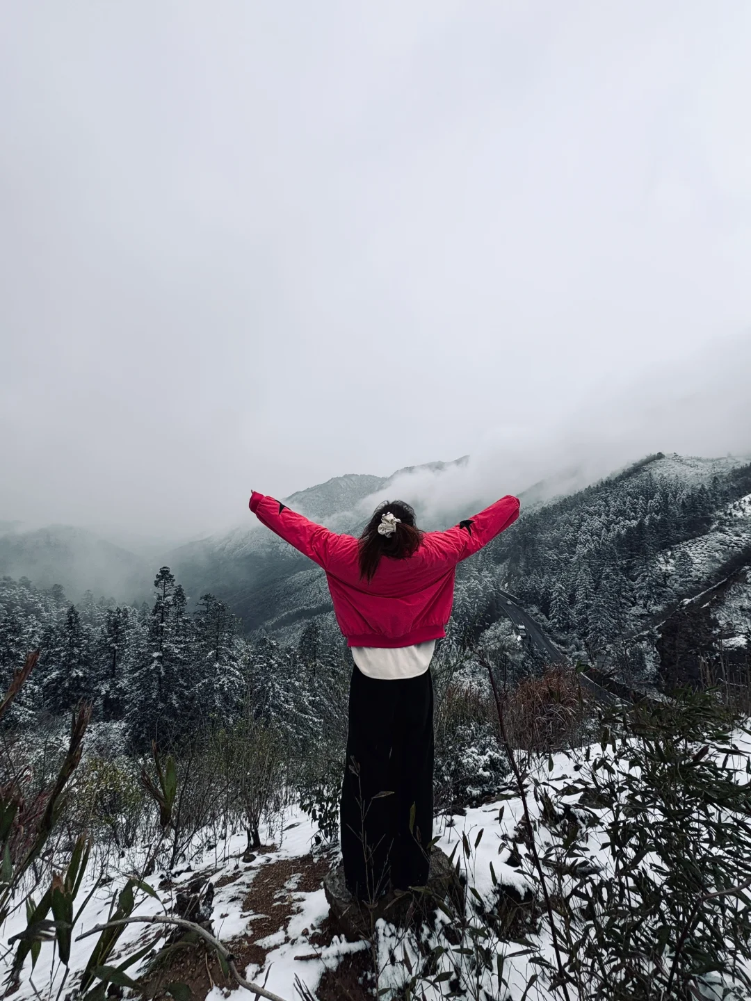 🏔️瑶里下雪啦❄️(๑･ω･)