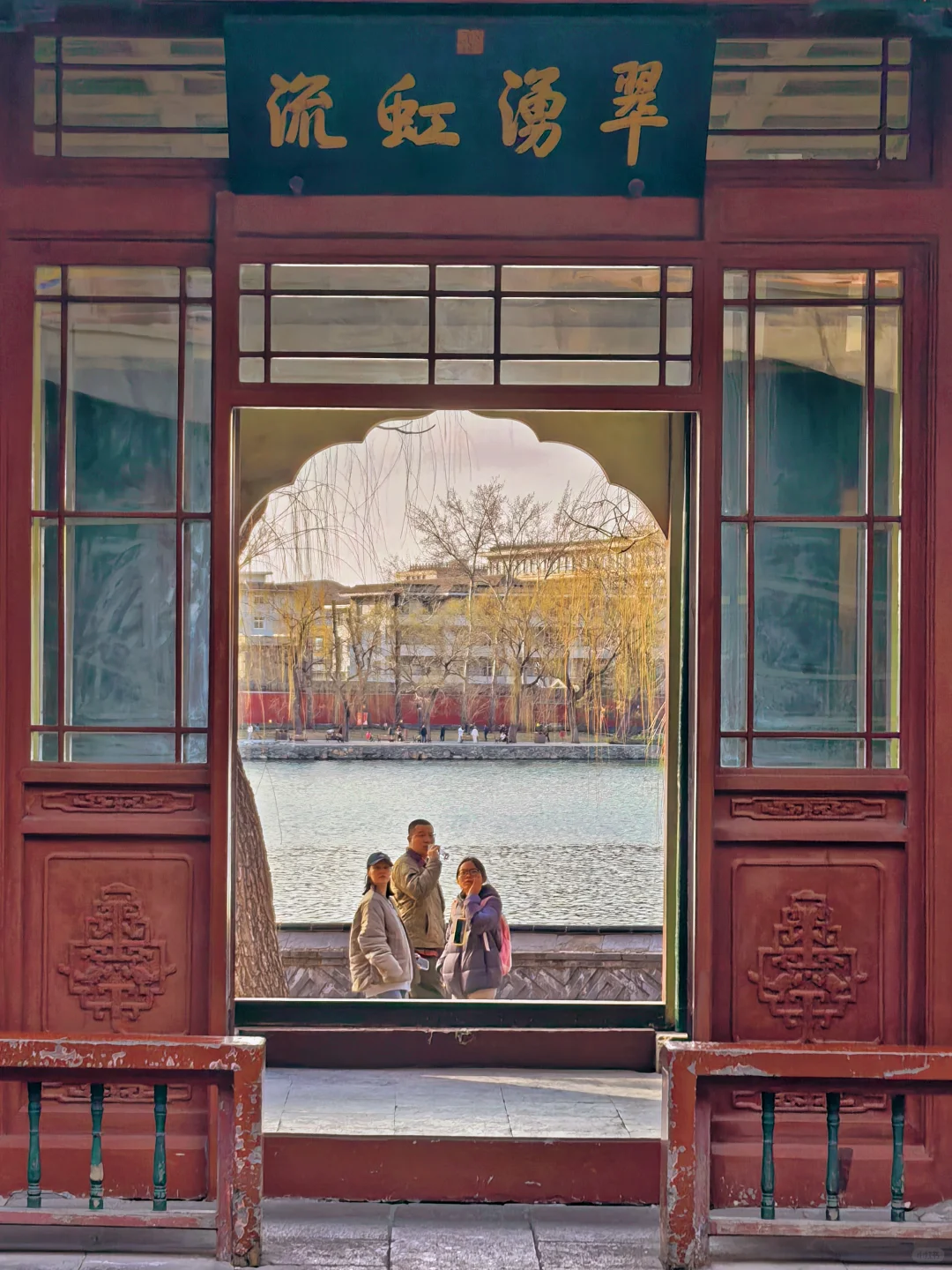 烟花三月下北海,不愧是老祖宗的🌸园!