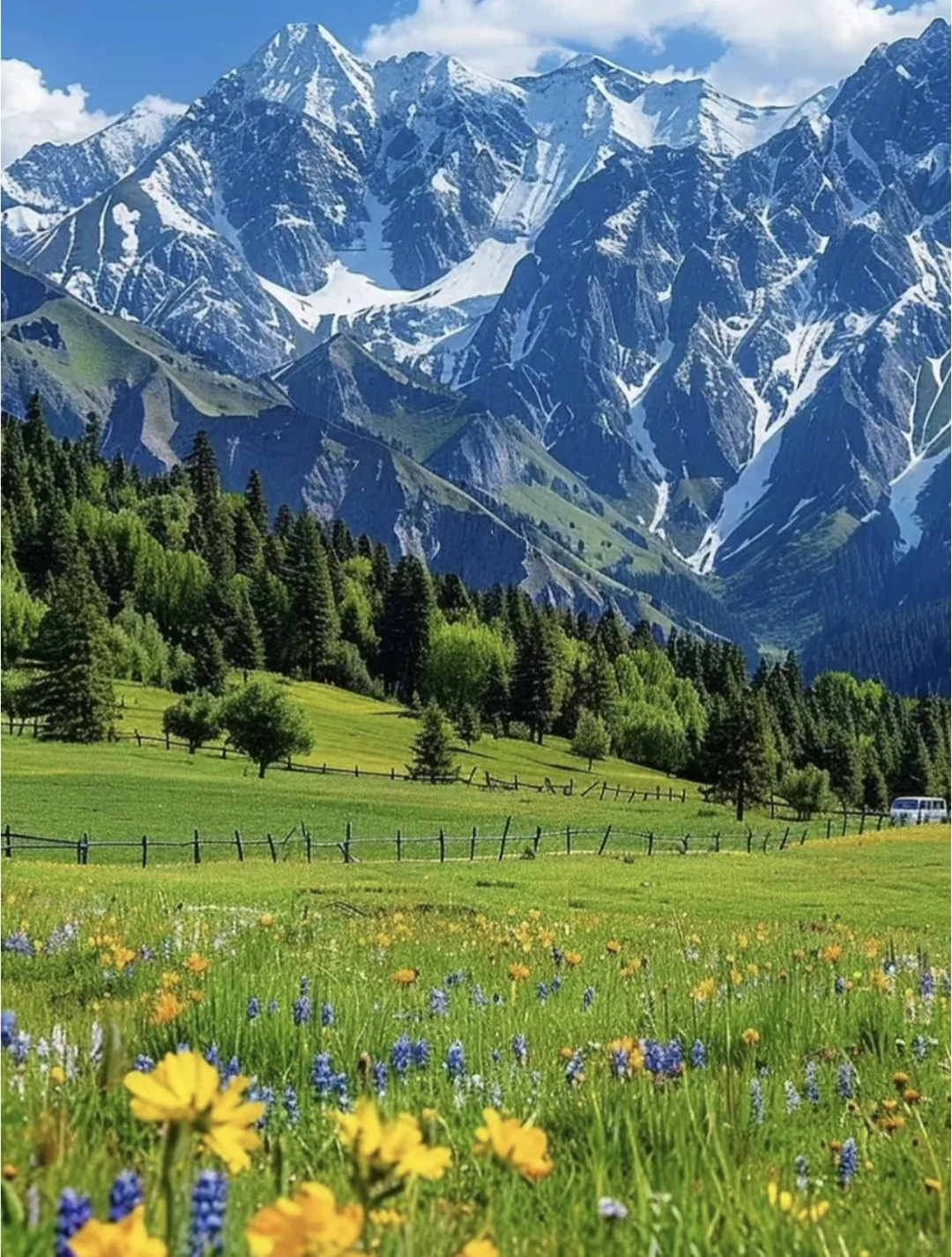 💬“新疆的辽阔，是连风都自由的地方。”