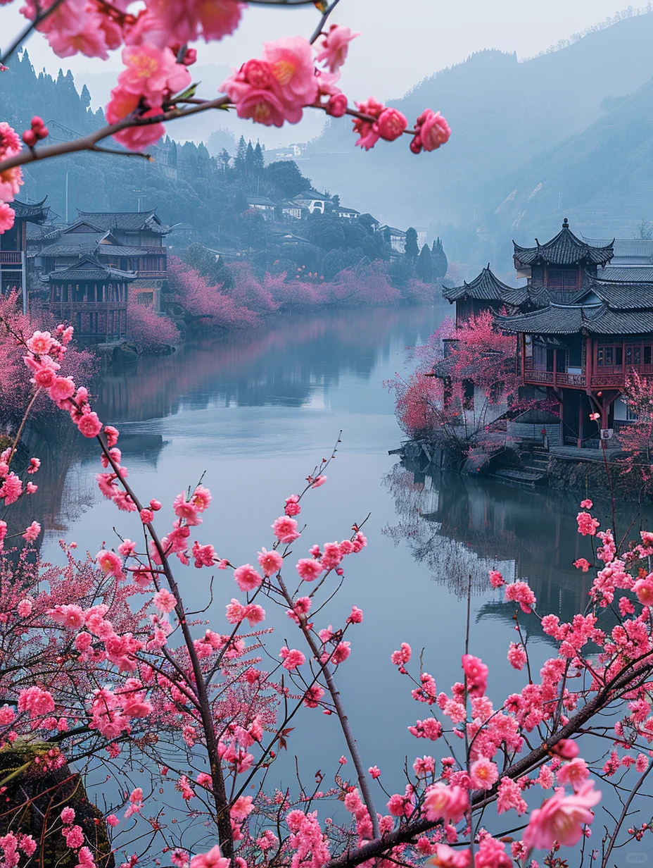 江南桃花小镇，大数据告诉你这是绝对的美！