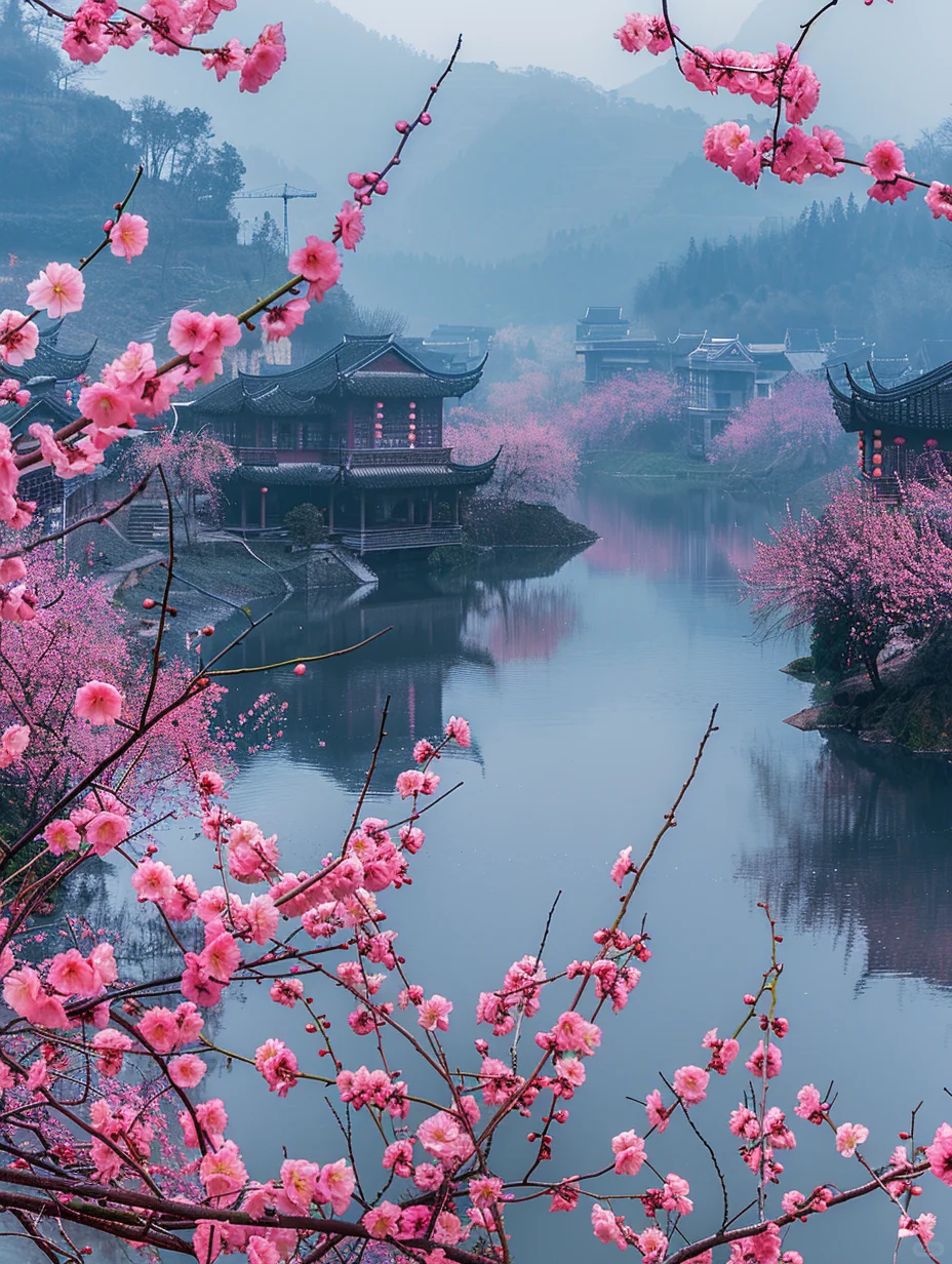 江南桃花小镇，大数据告诉你这是绝对的美！