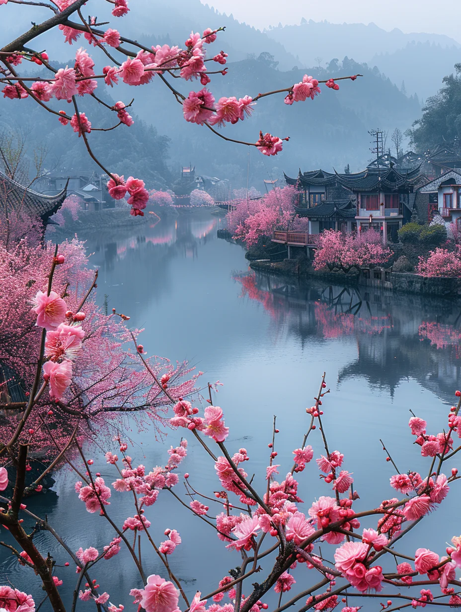 江南桃花小镇，大数据告诉你这是绝对的美！