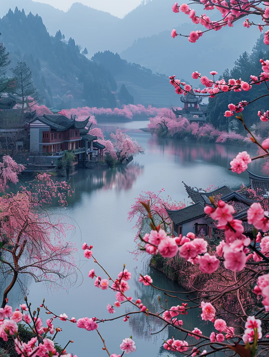 江南桃花小镇，大数据告诉你这是绝对的美！