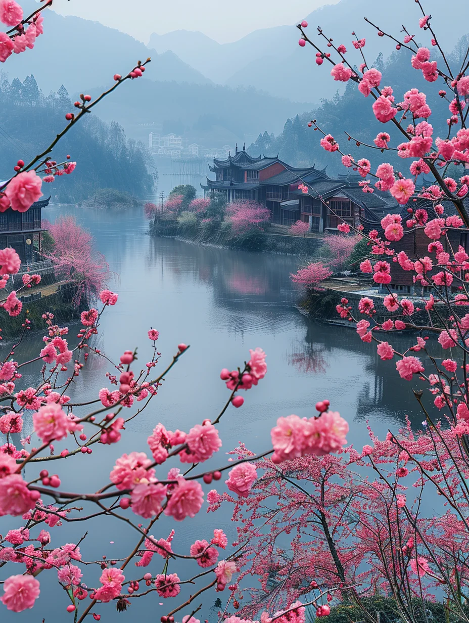 江南桃花小镇，大数据告诉你这是绝对的美！