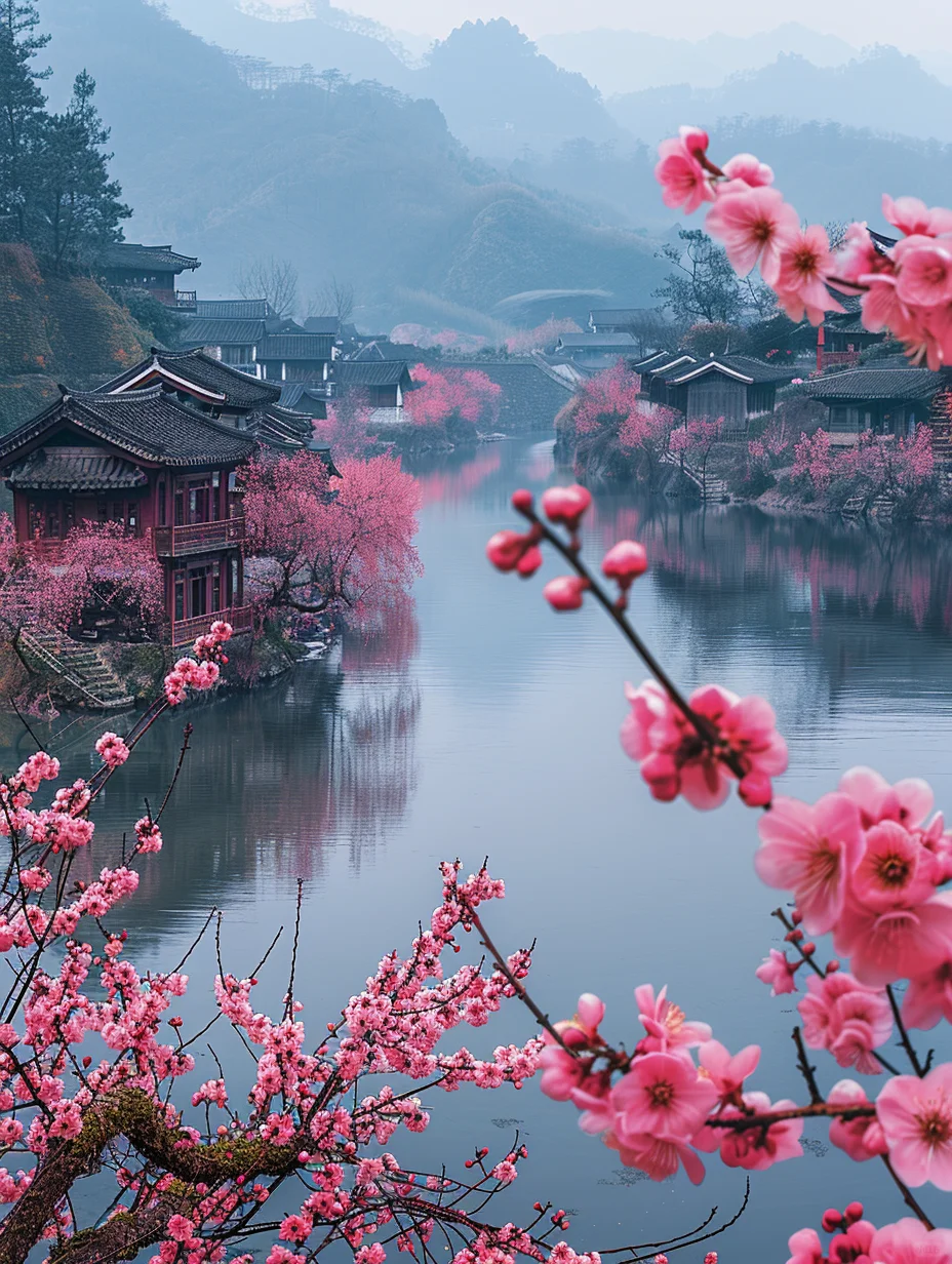 江南桃花小镇，大数据告诉你这是绝对的美！