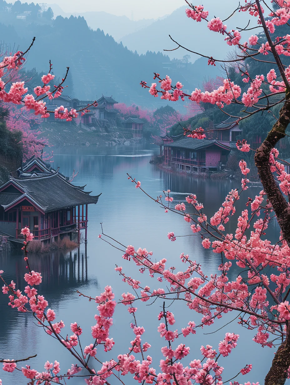 江南桃花小镇，大数据告诉你这是绝对的美！