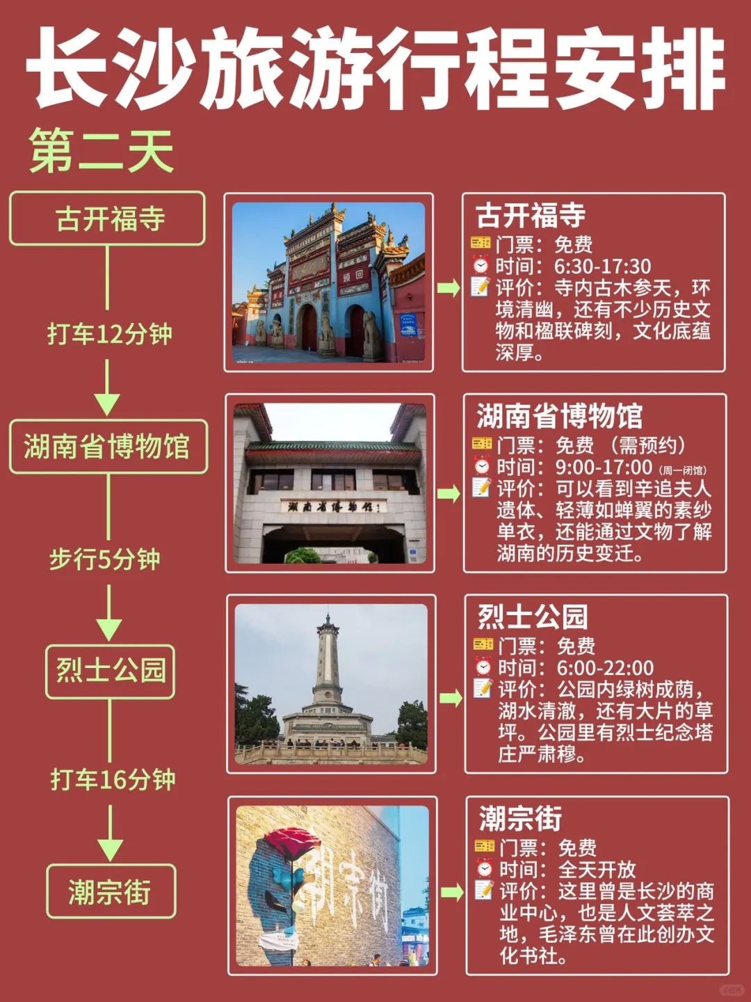 长沙 CityWalk旅游三天两夜打卡经典路线