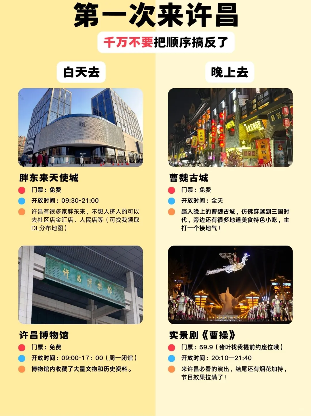 第一次去许昌旅游🔥必看攻略❗