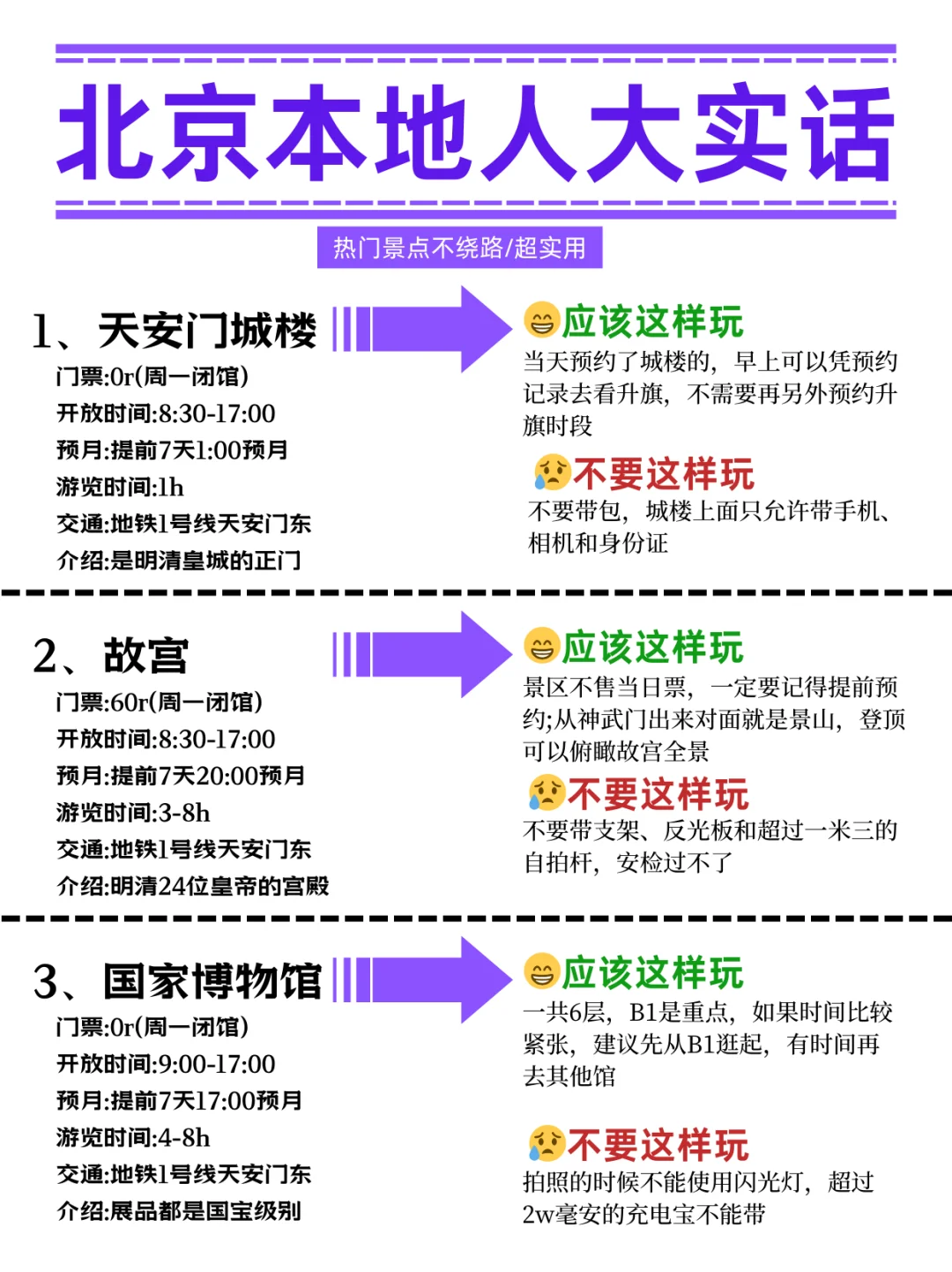 北京旅游攻略，不做攻略出行就是盲目的‼️