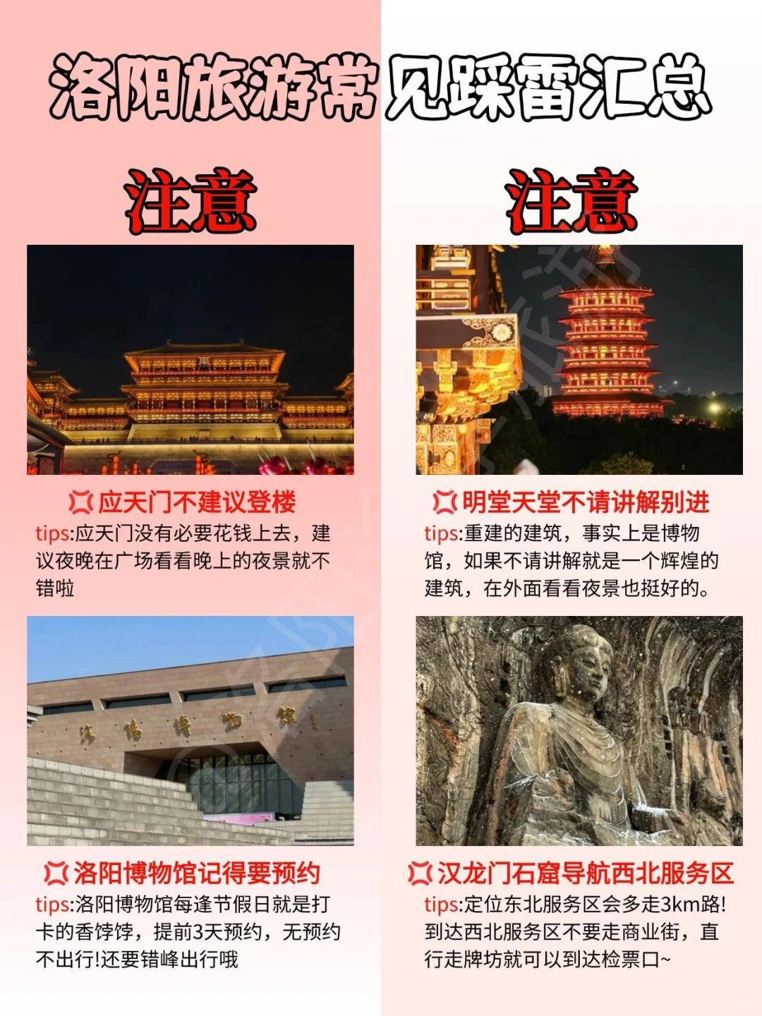 洛阳旅游攻略之避雷篇