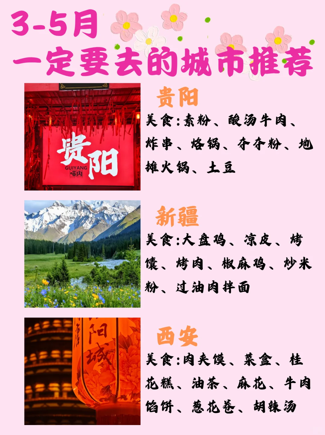 3-5月一定要去的城市推荐✅✅