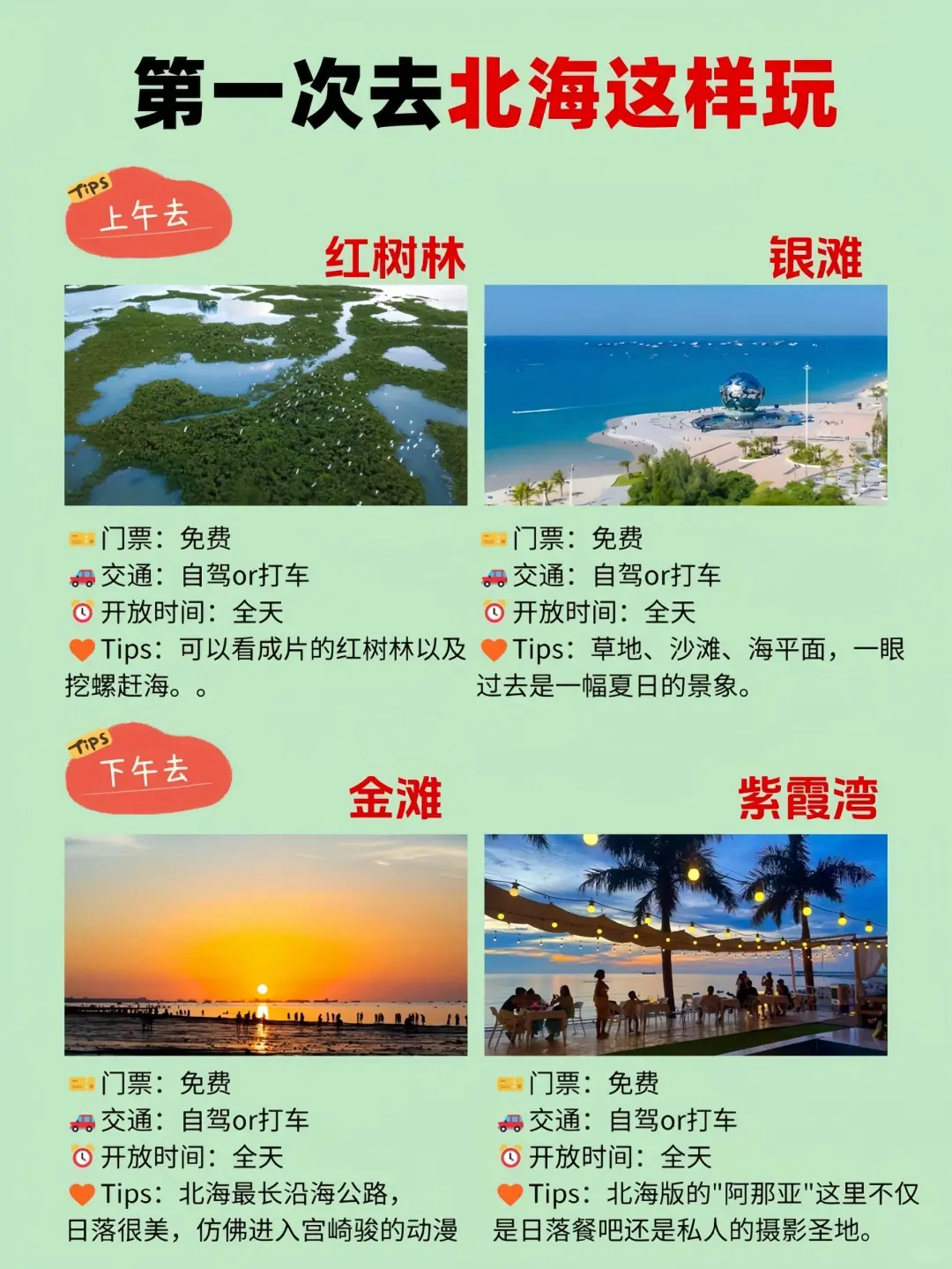 男朋友做的北海旅游攻略⭕理工男逻辑就是强