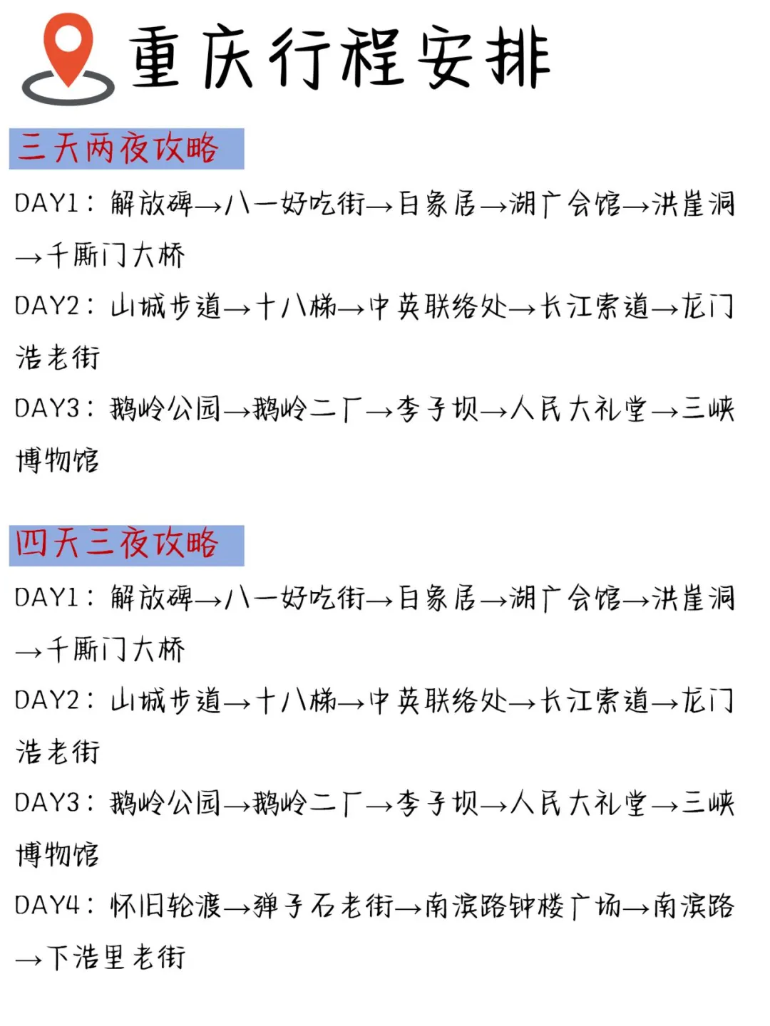 第一次带父母孩子去重庆🔥必看旅游攻略