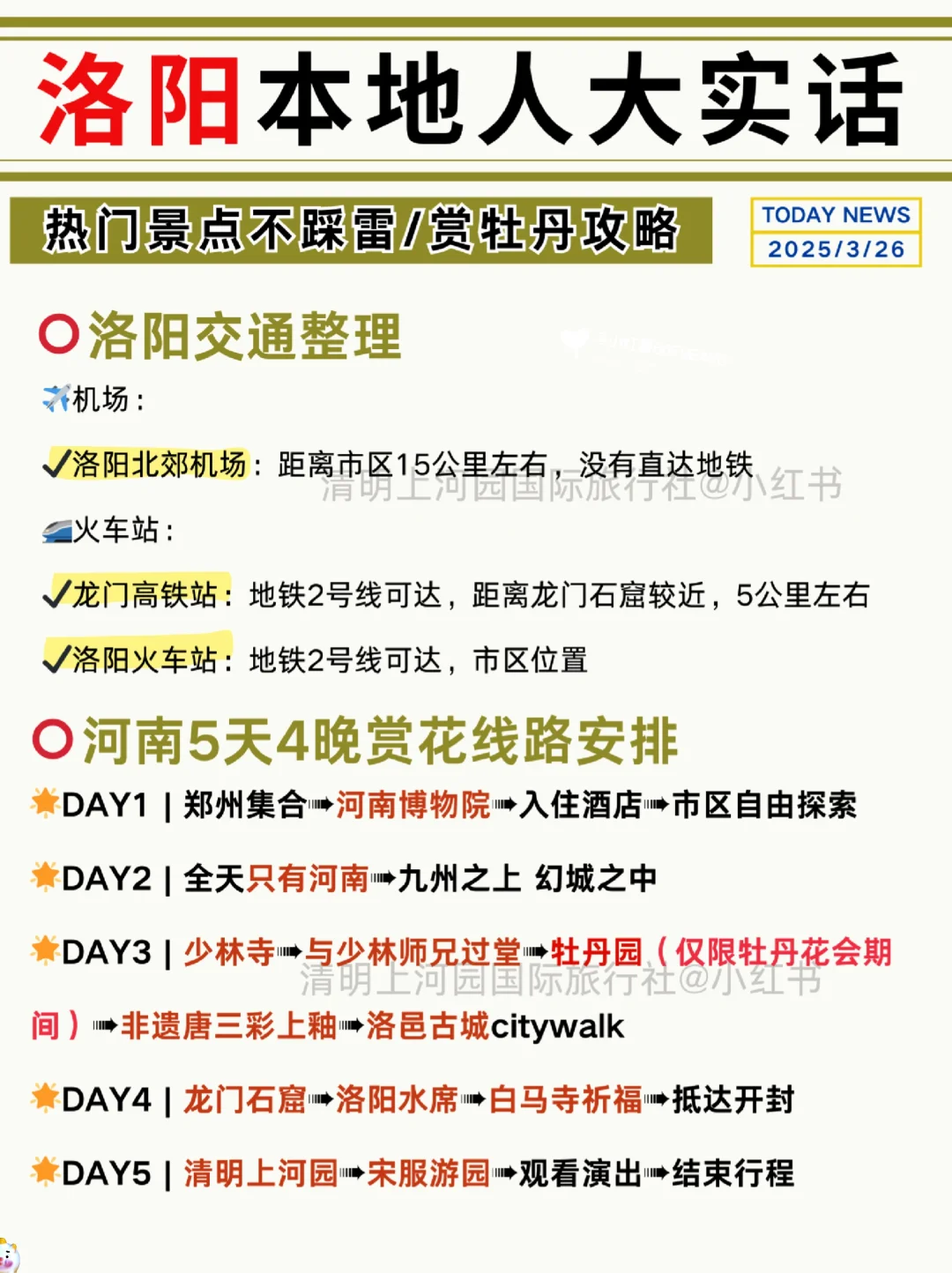 洛阳本地人说的大实话💢码住备用，重点多