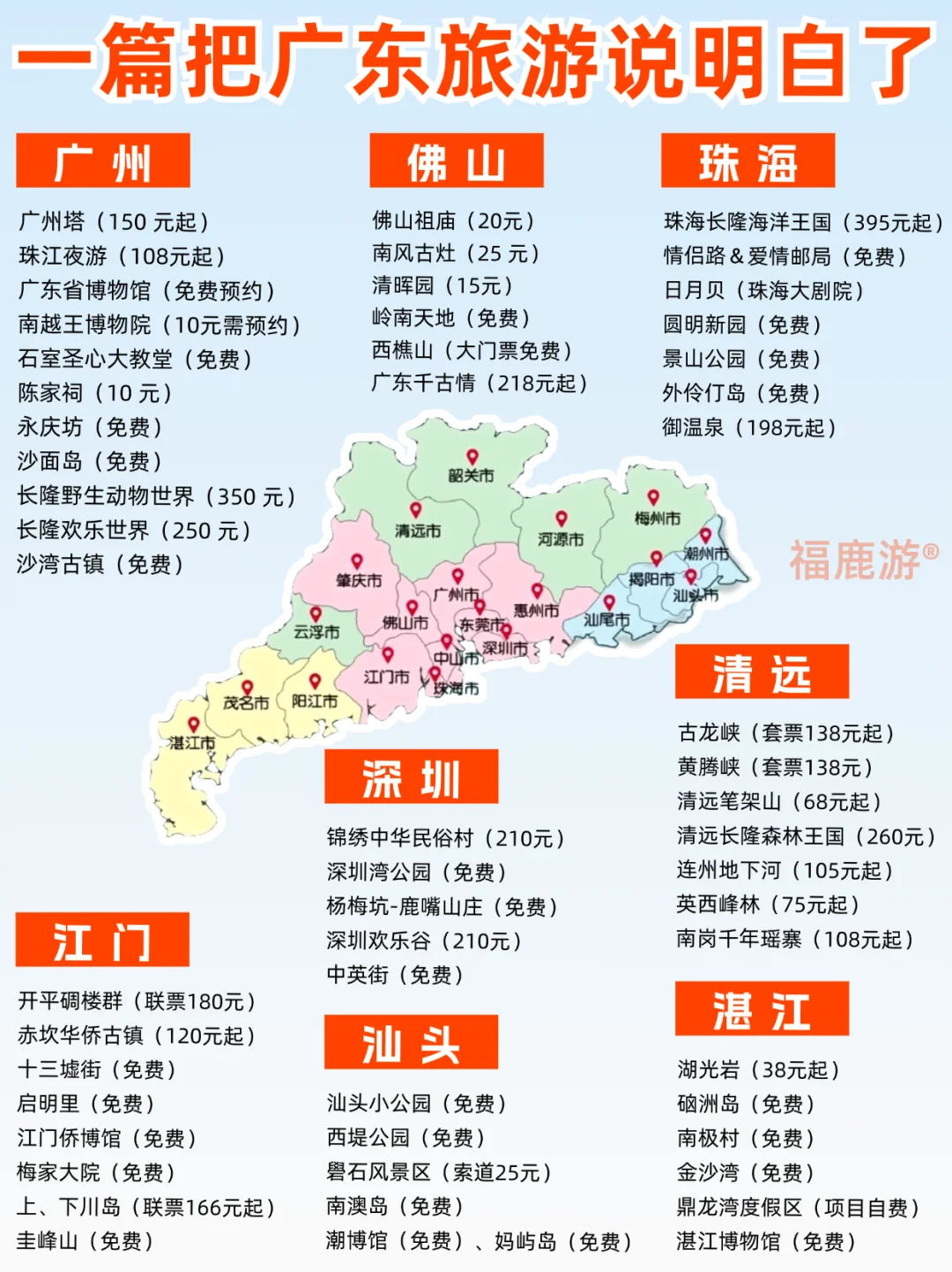 终于把广东旅游说明白了！看这一篇就够了！