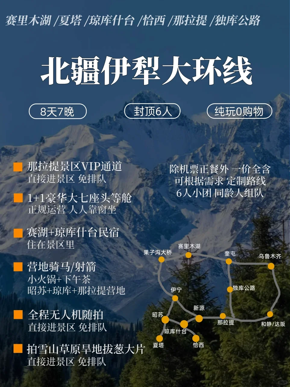 4—7月新疆伊犁8天7晚旅游攻略[火R]