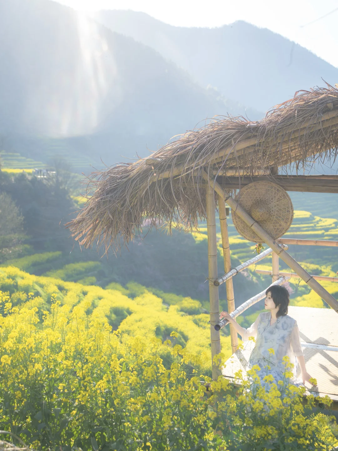 Live实况‼篁岭的春天美到封神！没有平替