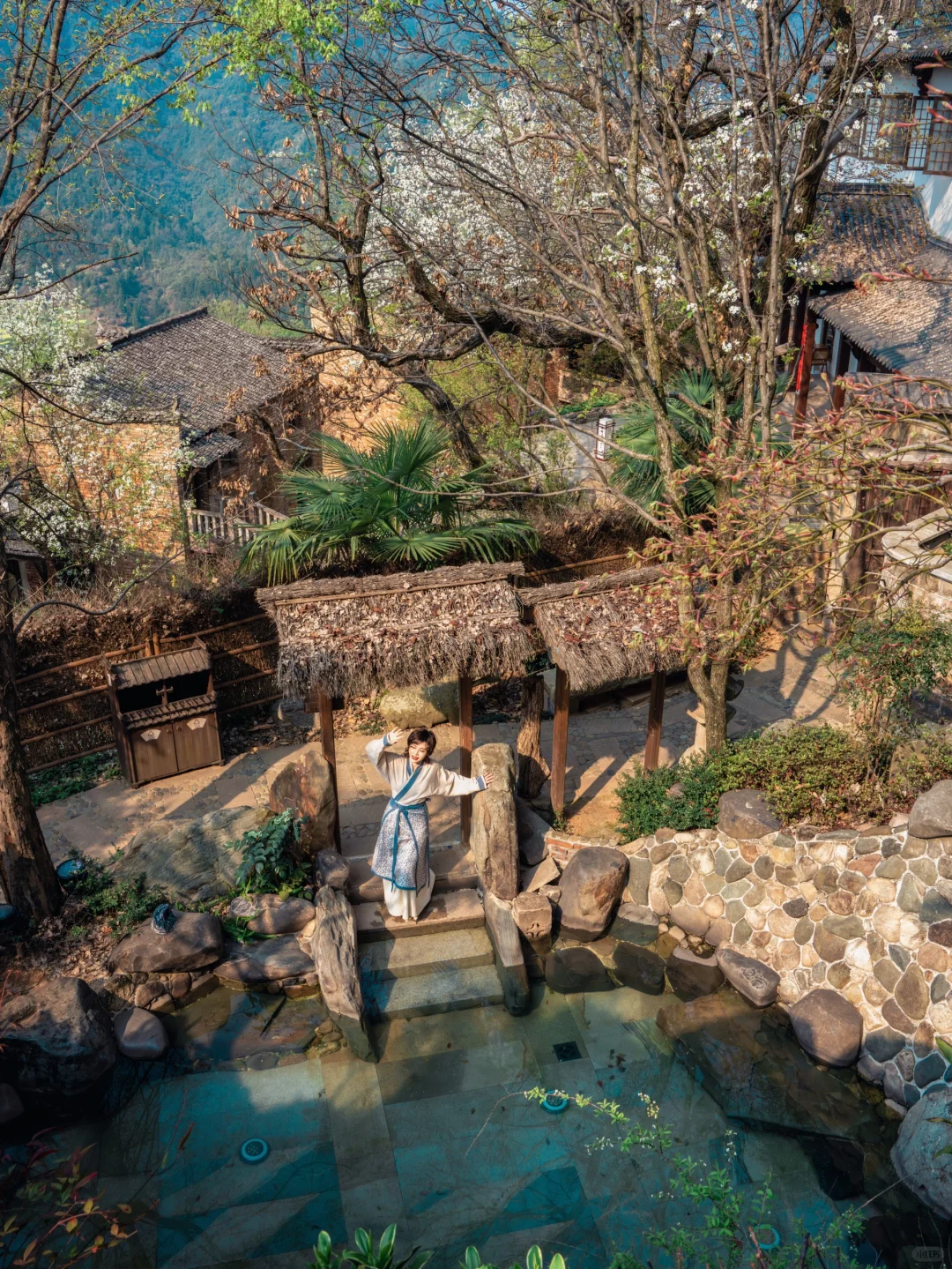 Live实况‼篁岭的春天美到封神！没有平替