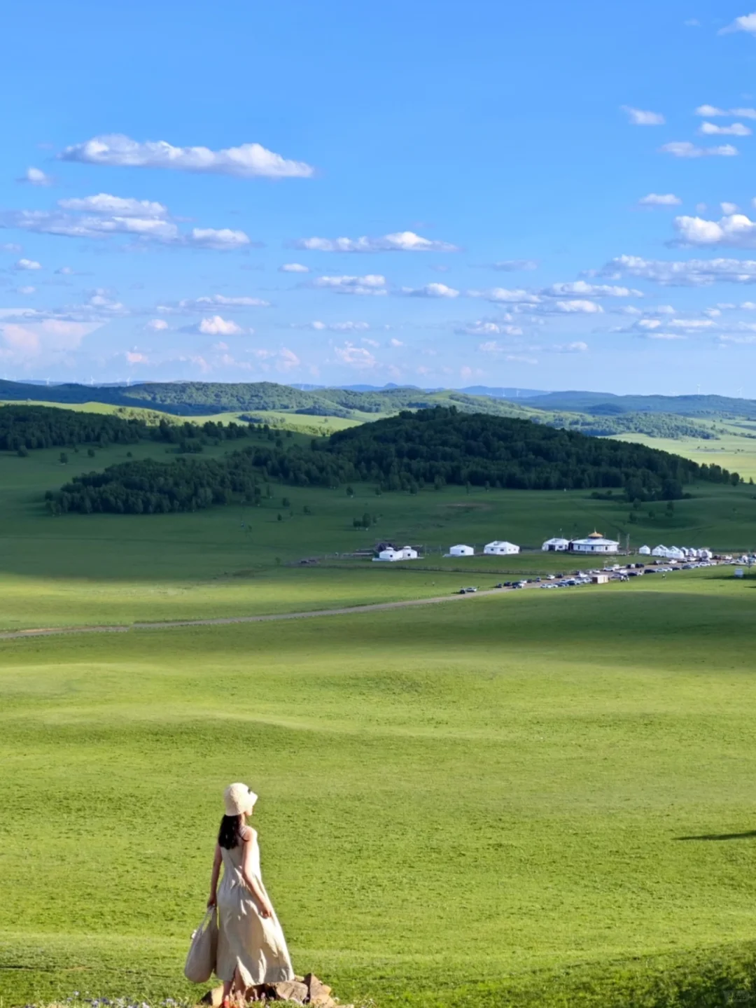 在乌兰布统的夏天，像是做了一场自由的梦～💙