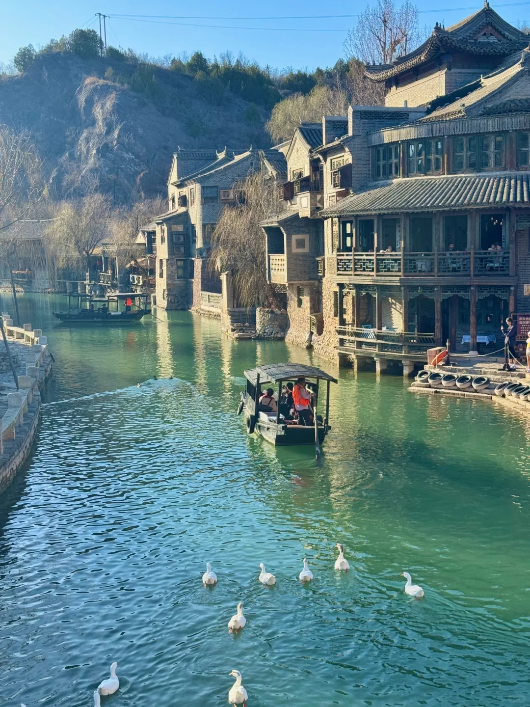 这个春天🌿总要去趟长城脚下的水乡小镇吧🛶