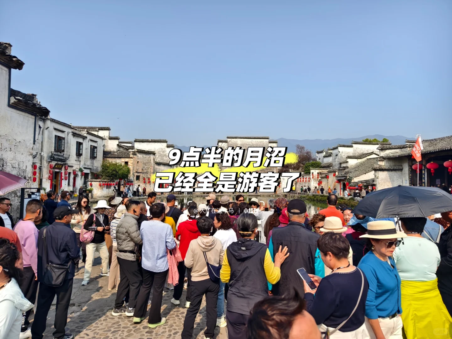 人生建议：去宏村一定要在7点半前到月沼！