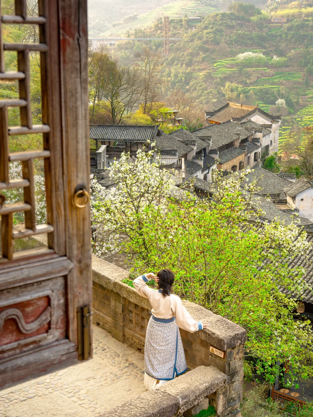 Live实况‼篁岭的春天美到封神！没有平替