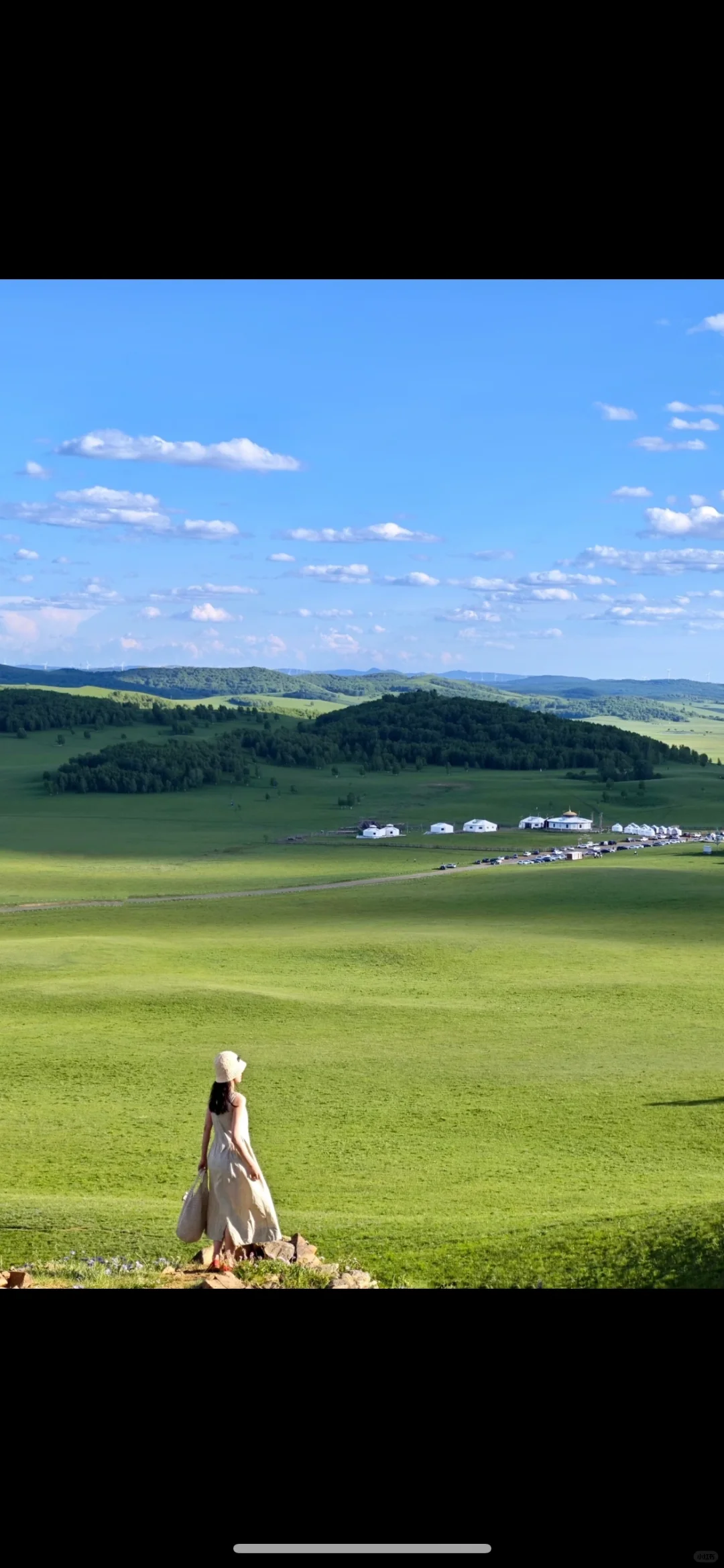 在乌兰布统的夏天，像是做了一场自由的梦～💙