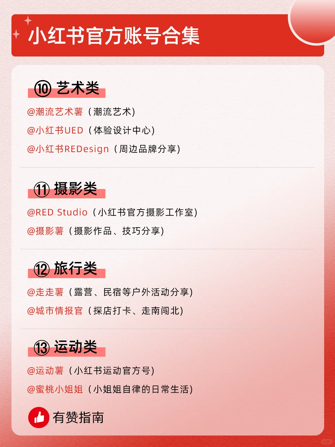 💯小红书官方号超全合集！新媒体运营必备