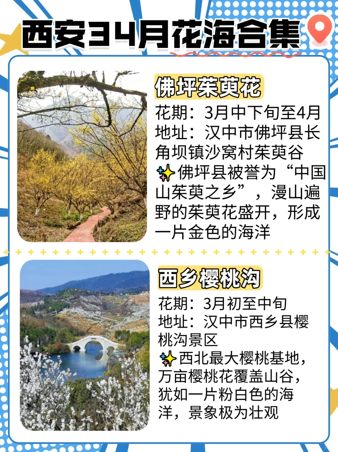 西安3-4月周边这些绝美花海和秘境